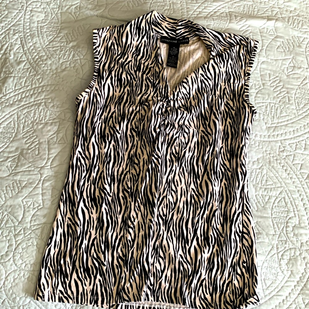 Sleeveless zebra 🦓 print